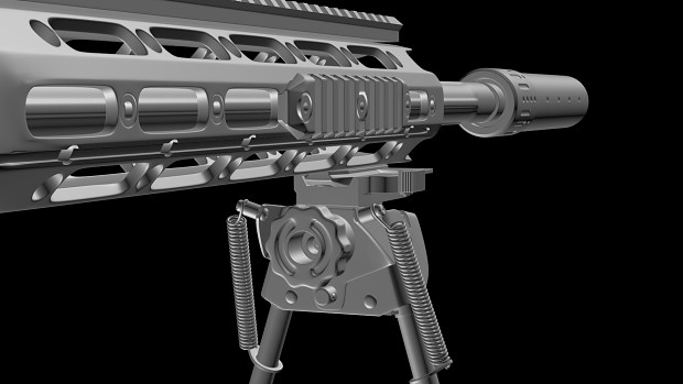 Remington XM2010 High-poly model