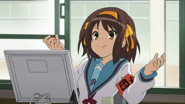 Haruhi looks like a character from K-on!
