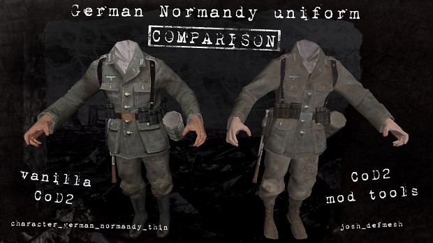 CoD2 German uniform comparison (+tools download)