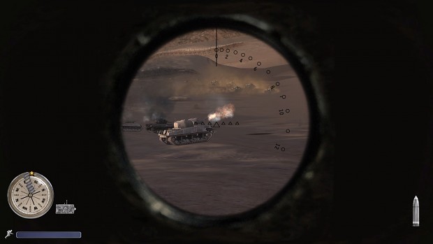 CoD2 Panzer II gun sight