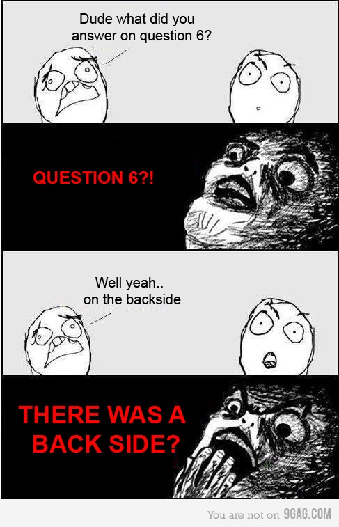 That horrible moment...