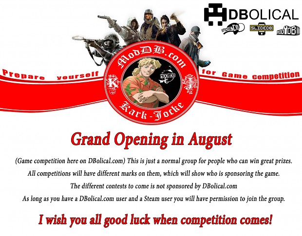 K-J Game Competition / Grand opening in August!