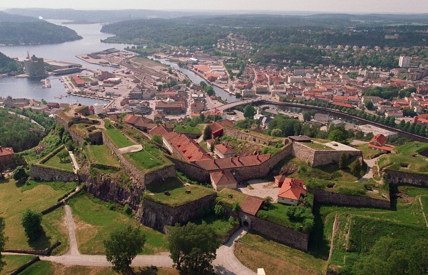 This is a picture of the fortress from the Halden