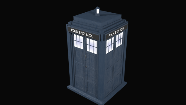 TARDIS (textured, but missing parts)