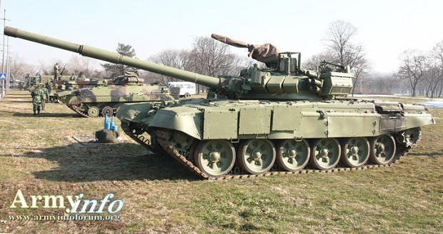 Modernized  tank M-84 AB1