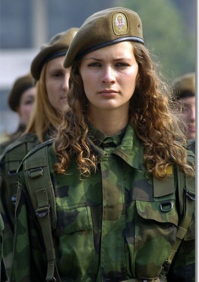 Serbian Female Soldier