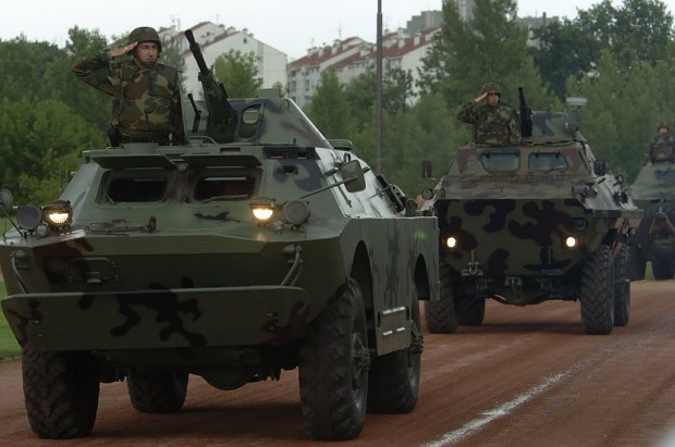 Serbian Gendarmerie in BRDM-2