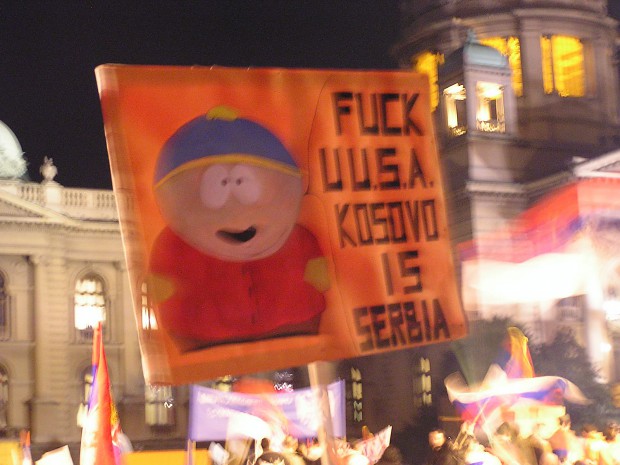 Demonstrations on Kosovo