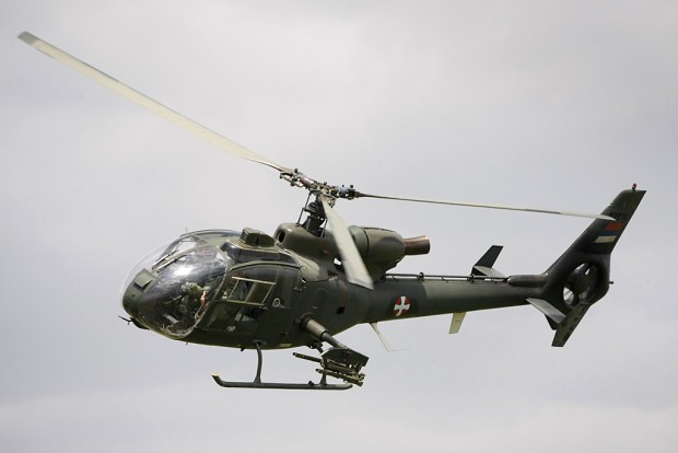 SA-341 Gazelle on mission