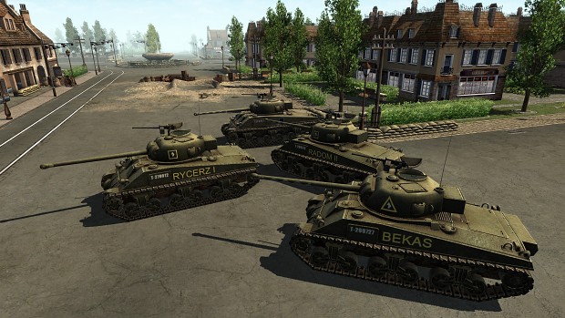 Polish army textures for Sherman Firefly tanks