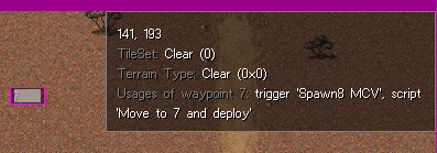 On-Hover Waypoint Usage Display