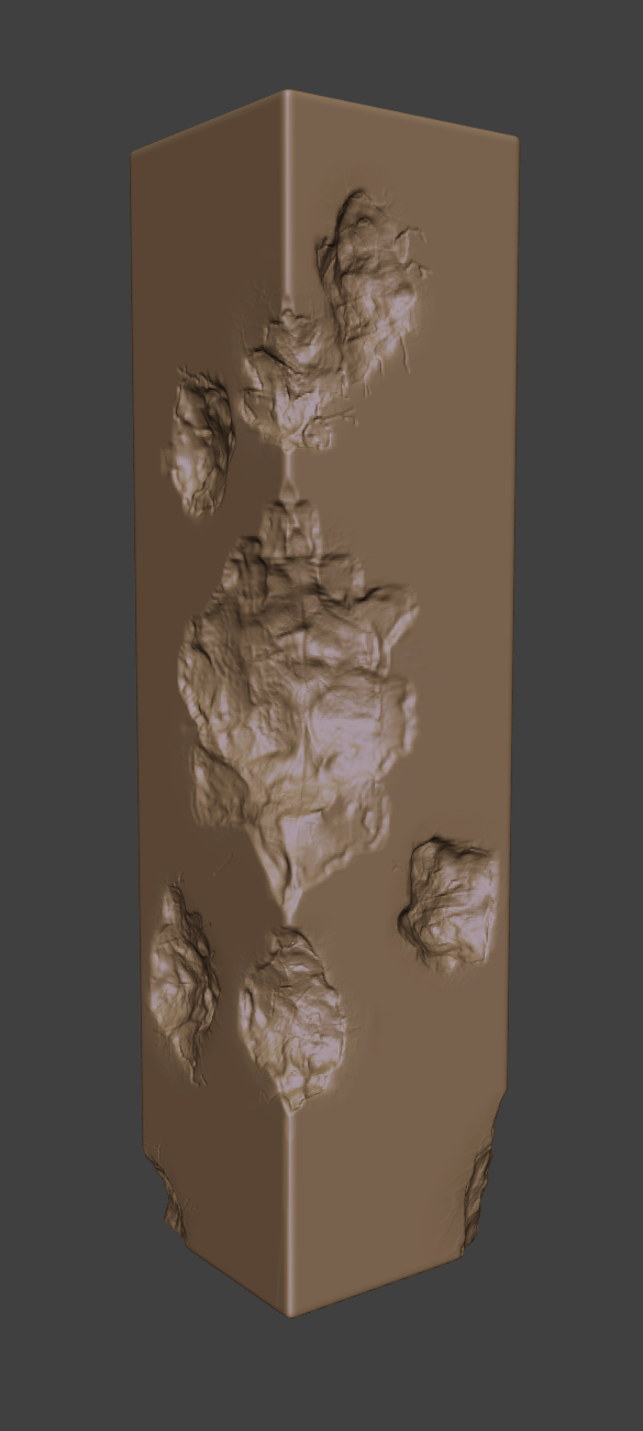 My first sculpt.. (Messed up concrete column)