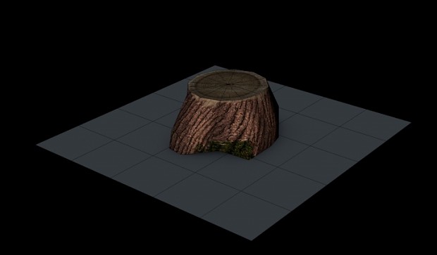 Tree stump model
