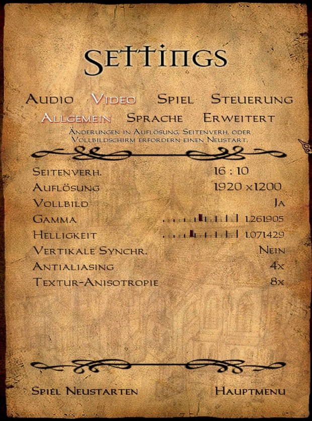 Translated Menu