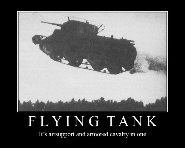 Flying tanks everywhere xD