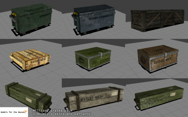 A bunch of crates