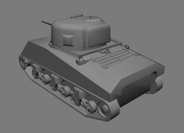 Sherman M4 rear