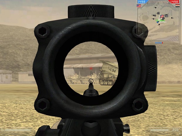 M249 SAW With Acog 3D Scope.