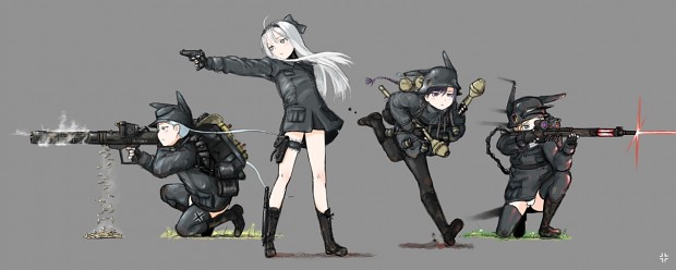 WW2 anime soldiers