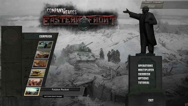 Company of Heroes: Eastern Front; Main Menu