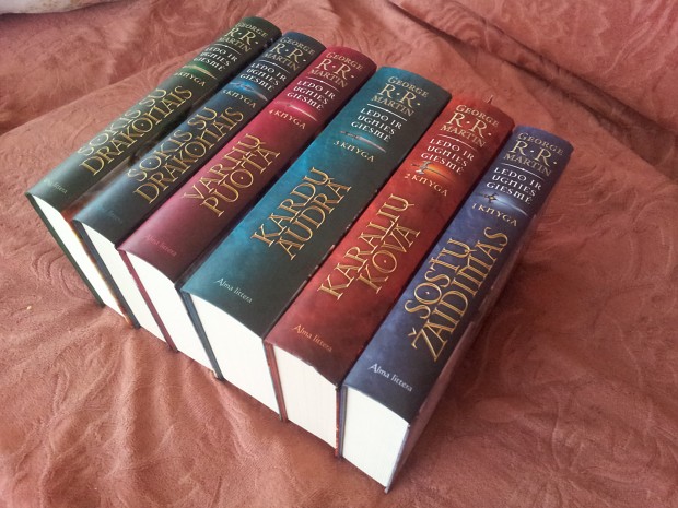 Finally collected all Game of Thrones books (George r.r. Martin)