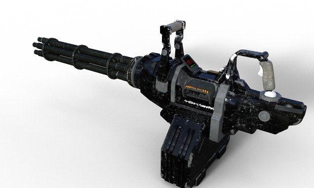 minigun model render in DAZ3D for BF2142 mod image - illicitSoul - ModDB