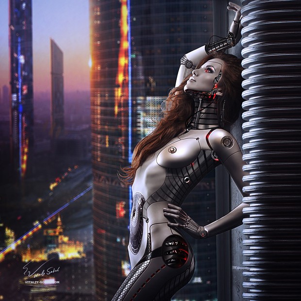 Mind-blowing transhumanism themed concept art :)