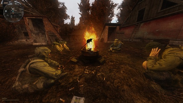 Stalker: Dead Air. Chilling with guys