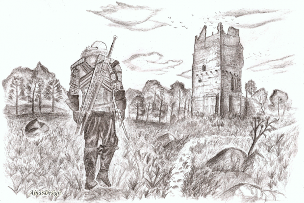 Witcher 3 drawing :)