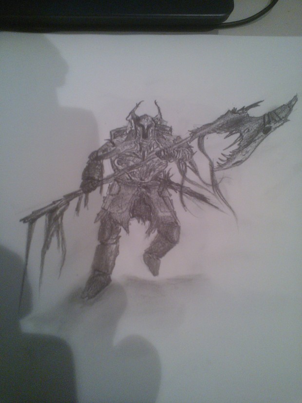 Weekly drawing #13: Demon Knight halberd