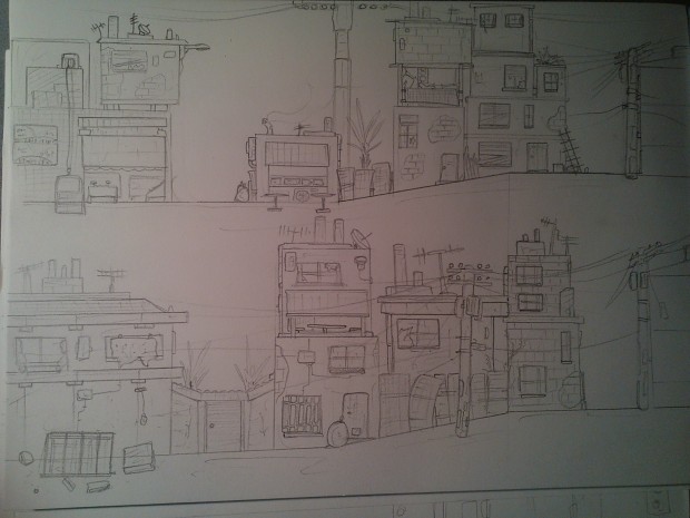 Sides of my (favela) cityscene assignment