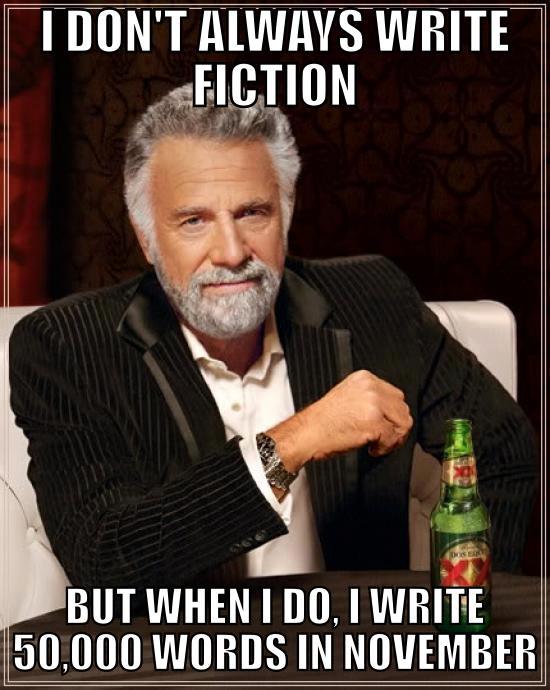 I don't always write fiction...