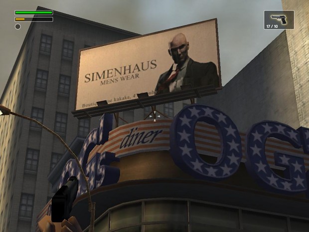 Hitman advertises in "Freedom fighters"