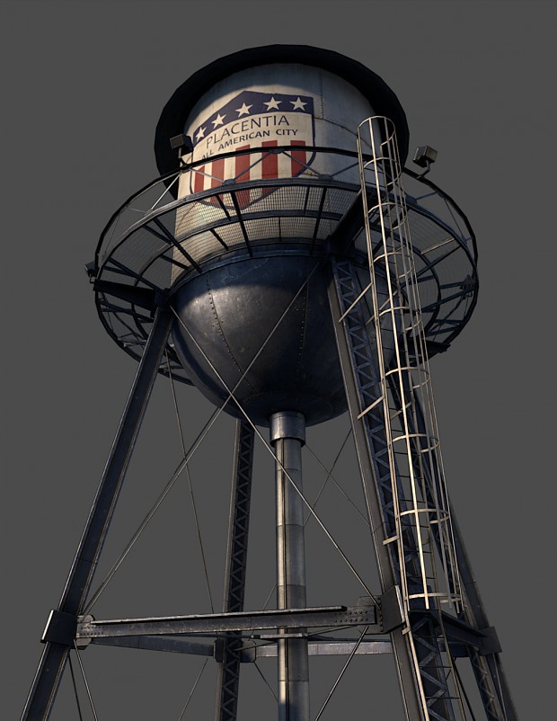 Water tower close-up