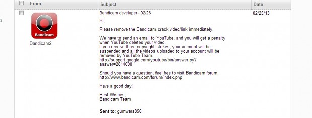 How in the world did bandicam find me?