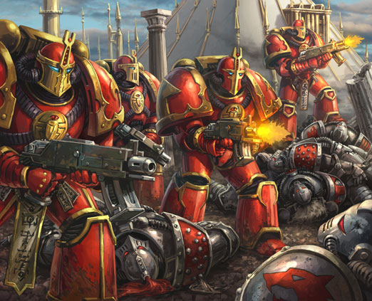 Thousand Sons fighting Space Wolves