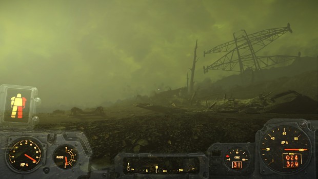 Radiation storms in glowing sea.