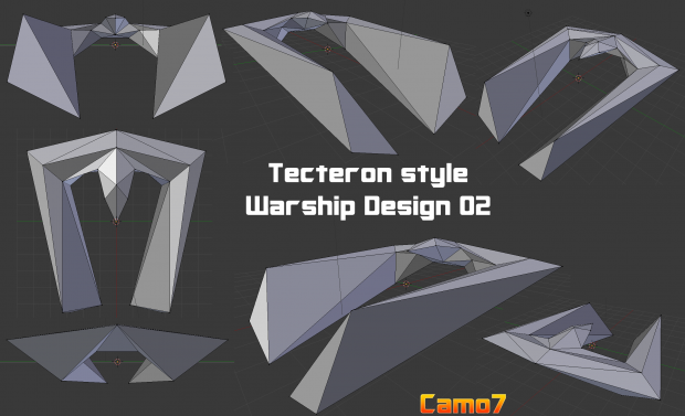 Tecteron style Warship Design 02