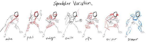 Speedster Pose and Detail Variation