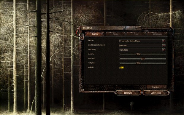 Concept menu and loadingscreen for SoC
