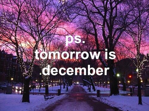 YAY! tommorow is the december! D= =D =P XD