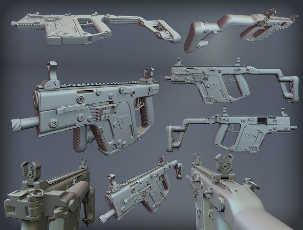 KRISS Vector high poly WIP