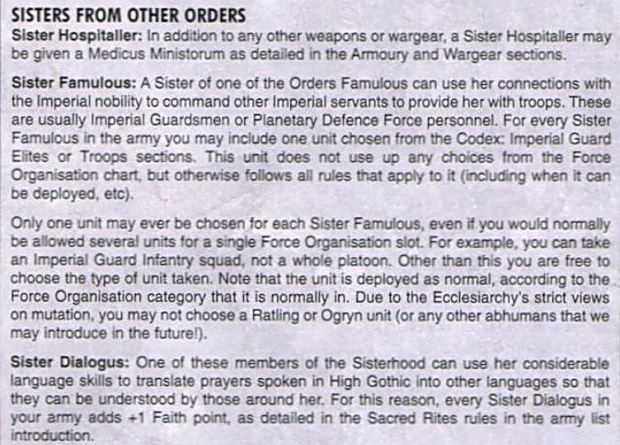 sisters other orders