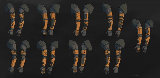 HEV suit arm design