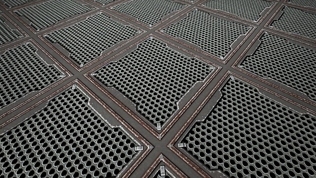 Metal Grate With Normal Applied