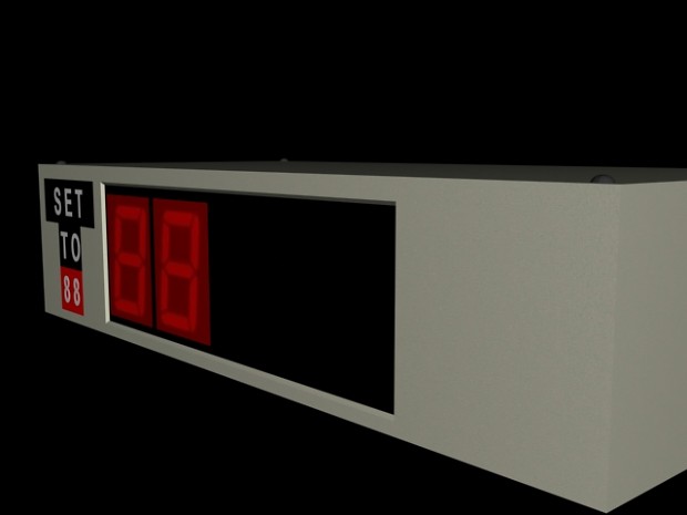 DeLorean Speedometer 3D Model