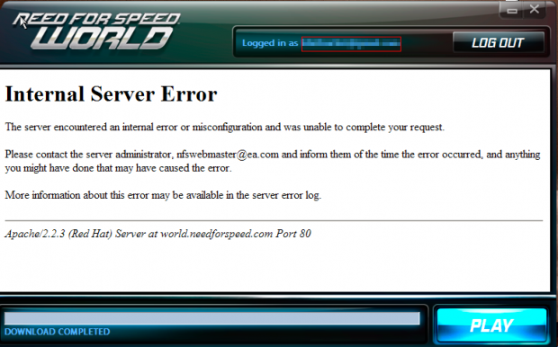 NFSWorld  server  errors & game+launcher update