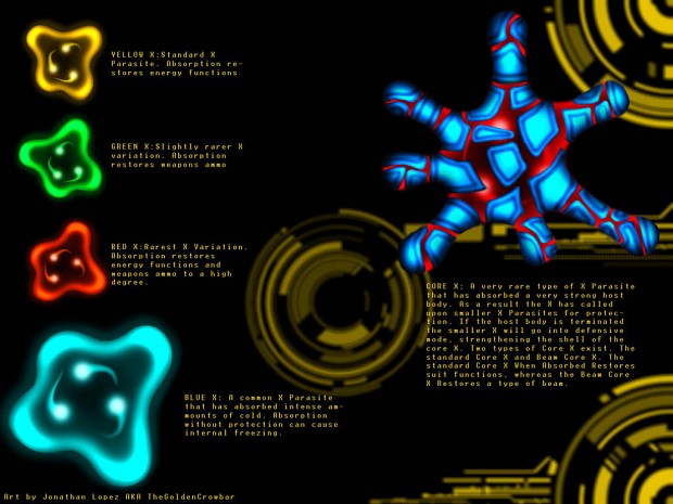 X Parasite Variations From Metroid Fusion Image Fin7 Mod Db