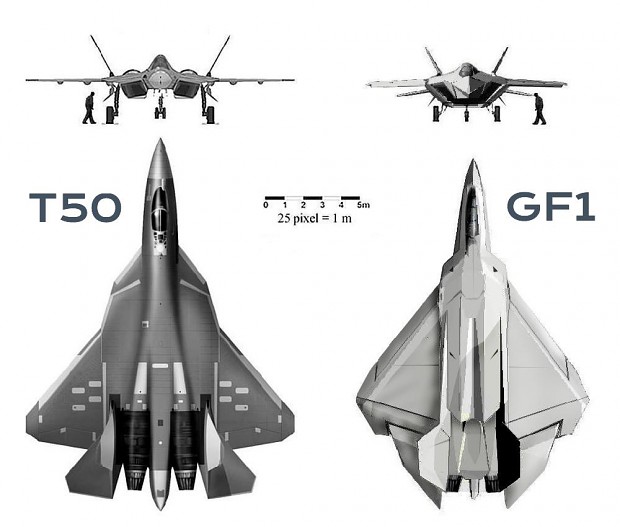 T50 & GF1 size comparison