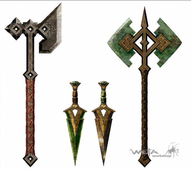 the hobbit dwarven weapons